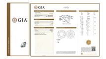 GIA鑽石鑑定報告書(大)